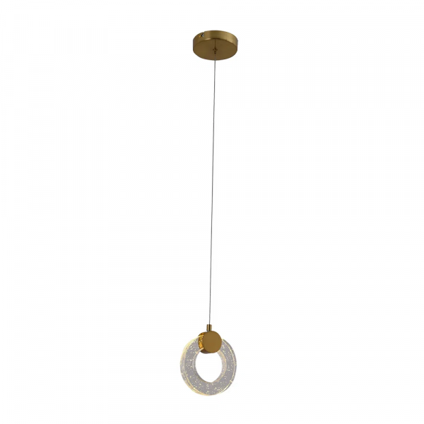 PENDENTE OGGI DOURADO (D)15CM 2X3W 2700K 450LM - OC014