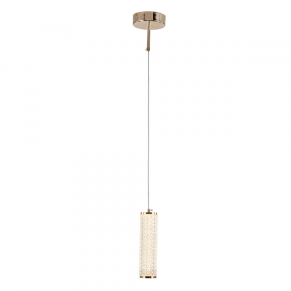 PENDENTE FLUTE ROSE GOLD (D)7CM (A)22,7CM 1X12 + 18 + 24W 3000K 525LM LED