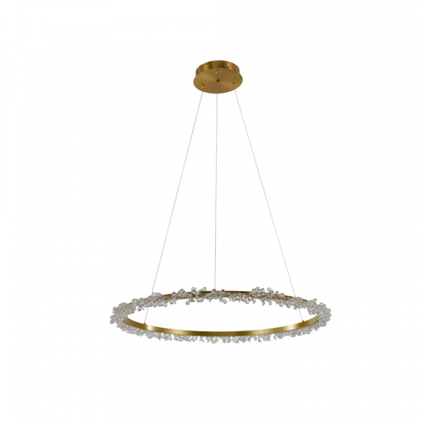 PENDENTE ASTER DOURADO (D)80CM (A)8CM 1XLED 37W 3000K 2775LM IP20