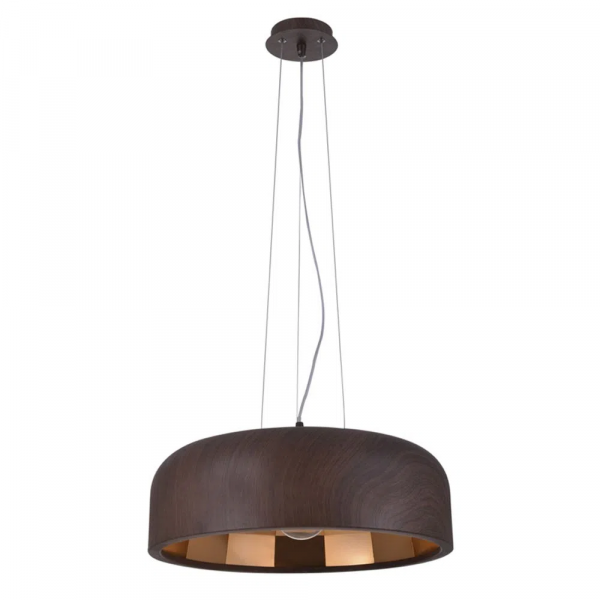 PENDENTE CLUB D 48CM X 18CM 1XE27 127V / 220V COBRE E NATURAL - OD001MC