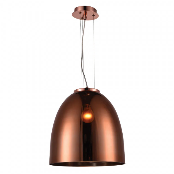 PENDENTE SONG D 30CM X 34CM 1XE27 127V / 220V COBRE - OD019B