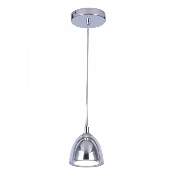 PENDENTE OBI D 11CM X 10CM 1XG9 127V / 220V CROMADO E TRANSP - PD008C