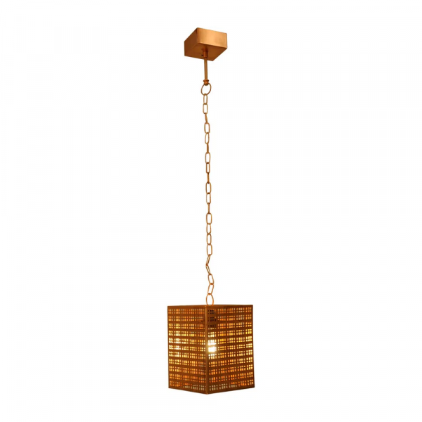 PENDENTE PRADESH 18CMX18CMX24CM 1XE27 - COBRE - PEI0026CO