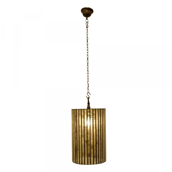PENDENTE SHIVA D 30CM X 62CM 1XE27 127V / 220V OURO VELHO - PEI0035GDF