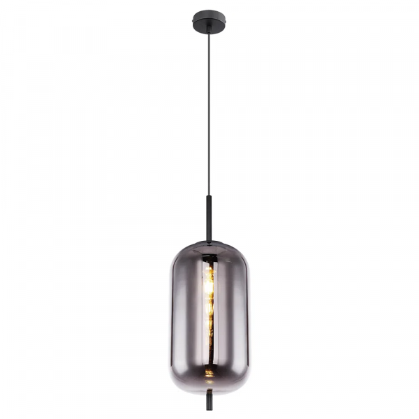 PENDENTE TRES PRETO E FUME (D)22CM (A)59.5CM 1XE27 40W - HC014