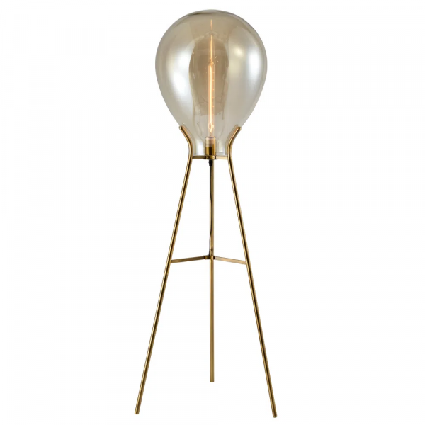 COLUNA CAJU BRONZE E CONHAQUE (D)30CM (A)154CM 1XE27 40W - RZ004G