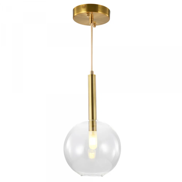PENDENTE FILO BRONZE E TRANSPARENTE (D)18CM (A)33.5CM 1XG9 5W - RZ006
