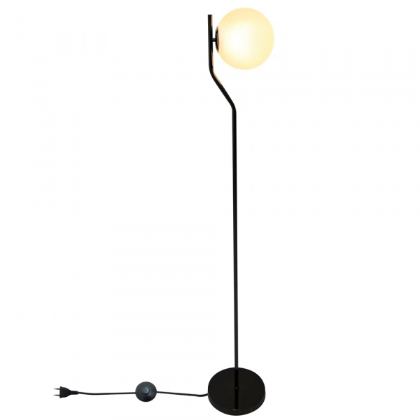 COLUNA VIVA CROMO NEGRO E BRANCO (D)25CM (A)160CM 1XE27 BOLINHA 5W - SQ008B