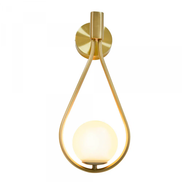 ARANDELA PINGO BRONZE E BRANCO (D)20CM (A)42CM 1XG9 25W - TR002