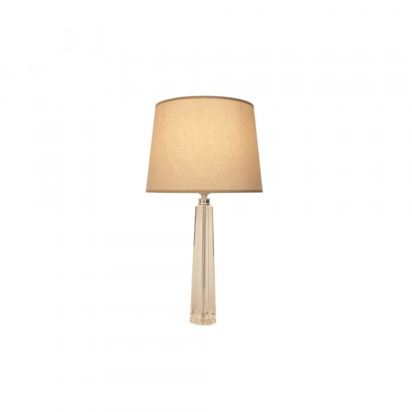 BASE PARA ABAJUR CLASSIC CROMADO E TRANSPARENTE (D)9CM (A)45CM 1XE27 40W - XL1151