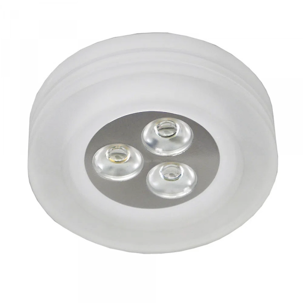 SPOT DE EMBUTIR GLOW D 9CM X 5CM 3 X LED 1W 127V / 220V ACETINADO - YD227RF
