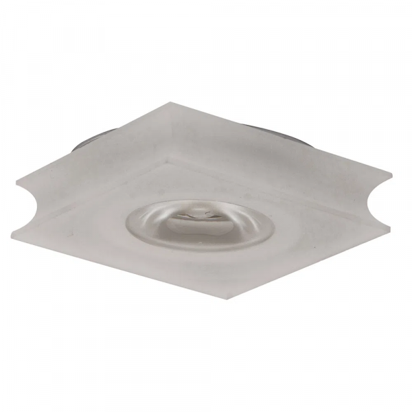 SPOT DE EMBUTIR GLOW 6CM X 6CM X 4CM 3 X LED 1W 127V / 220V ACETINADO E TRANSP - YD234QC