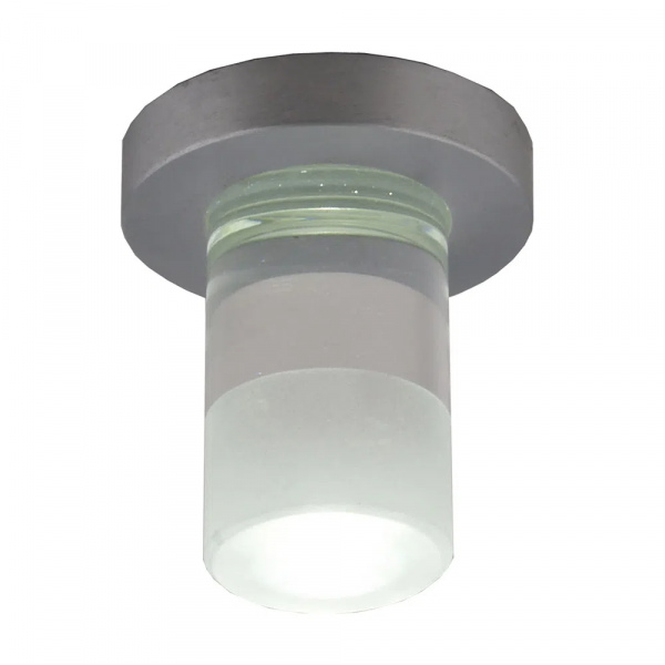 SPOT DE EMBUTIR FINE D 4CM X 6CM 1 X LED 1W 127V / 220V CINZA E TRANSP - YD262RF