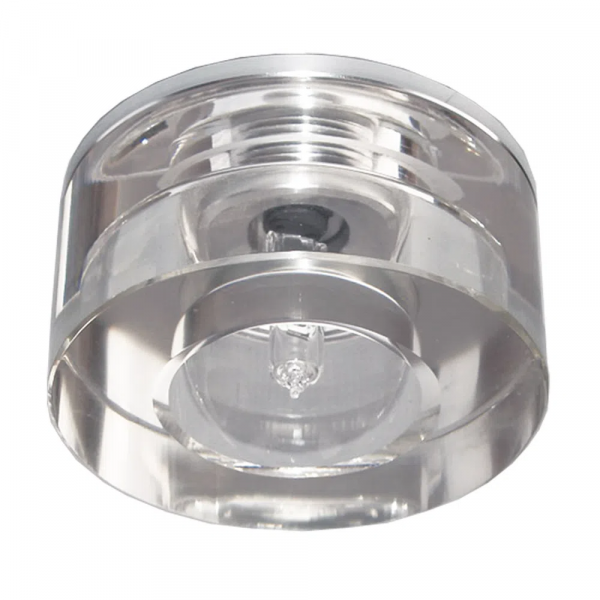 SPOT DE EMBUTIR D 7CM X 3CM 1XG4 127V / 220V CROMADO E TRANSP - YD765