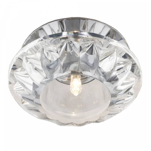 SPOT DE EMBUTIR SHINE D 10CM X 4CM 1XG9 127V / 220V CROMADO E TRANSP - YD941