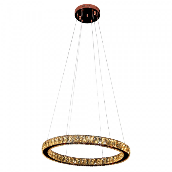 PENDENTE AURA PICCOLA COBRE E CHAMPAGNE (D)60CM (A)5.5CM 1X24W 3000K 1320LM - ID010E