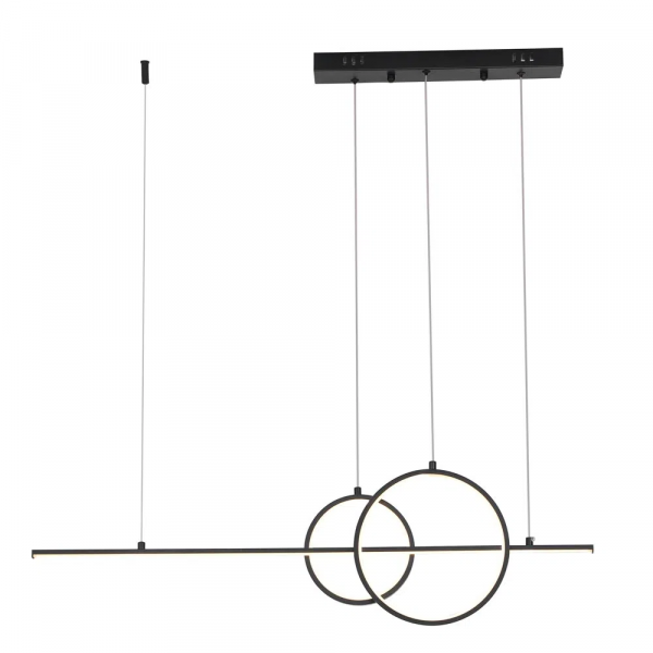 PENDENTE ANIMA PRETO (C)91CM (L)4CM (A)30CM 1XLED 32W 3000K 1600LM IP20