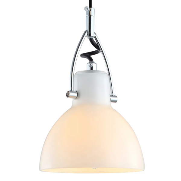 PENDENTE BAR D 14CM X 22CM 1XG9 127V / 220V BRANCO E CROMADO - OP057C - 4