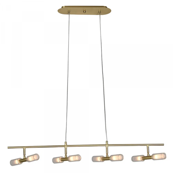 PENDENTE CAIENA DOURADO E BRANCO (C)28CM (L)95CM (A)12.5CM 8XG9 200W - HP004