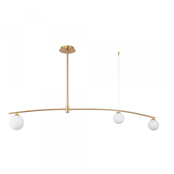 PENDENTE CALDER DOURADO E BRANCO (C)106CM (L)15CM (A)133CM 3XG9 21W - DW003