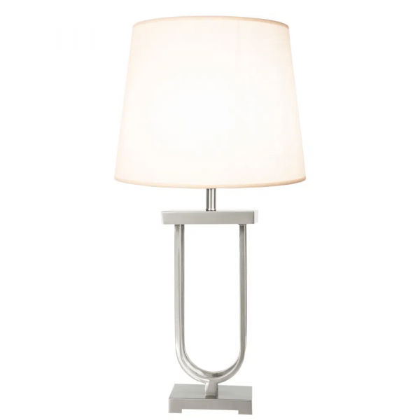 BASE PARA ABAJUR TASA NICKEL (C)2CM (L)13CM (A)55CM 1X40W E27