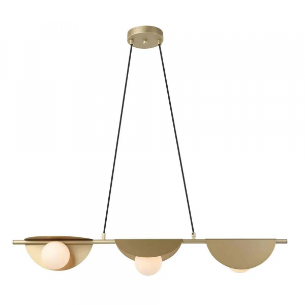 PENDENTE CACAU DOURADO E BRANCO (C)14CM (L)98.5CM (A)13CM 3XG9 75W - HL010