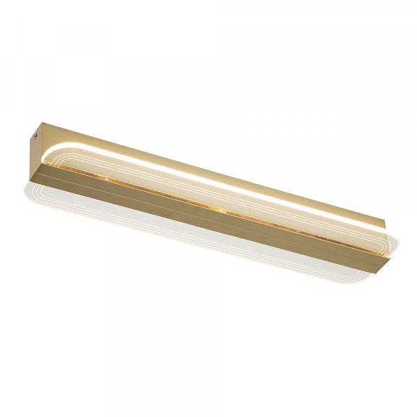 ARANDELA / PLAFON FRISO DOURADO (C)15CM (L)6.8CM (A)52CM 1X30W 3000K 1500LM - BD007