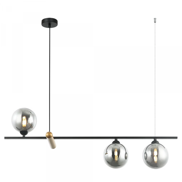 PENDENTE BAMBU PRETO (C)80CM (L)19CM (A)29CM 3XG9 75W - HL017SB