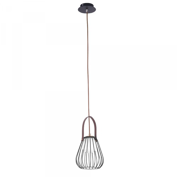 PENDENTE LAMP DOURADO E PRETO E BRANCO (D)18CM (A)22CM 1XG9 40W - ML002B