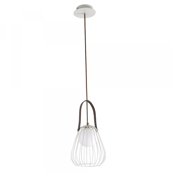 PENDENTE LAMP DOURADO E BRANCO (D)18CM (A)22CM 1XG9 40W - ML002W