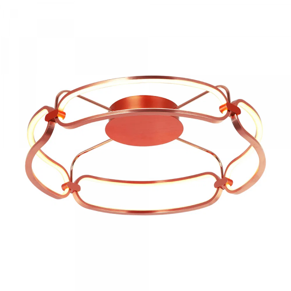 PLAFON DE SOBREPOR LÚMINA ROSE GOLD (D)60CM (A)17CM 1X45W 3000K 2250LM - BB016LE