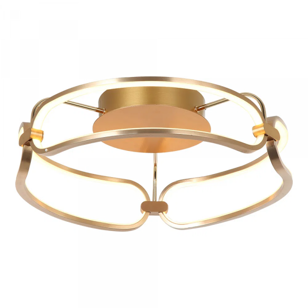 PLAFON DE SOBREPOR LUMINA DOURADO (D)47CM (A)17CM 1X35W 3000K 1750LM - BB016SG