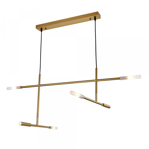 PENDENTE MALAGUETA DOURADO E BRANCO (C)72CM (L)112CM (A)43CM 4XG9 40W - GR002