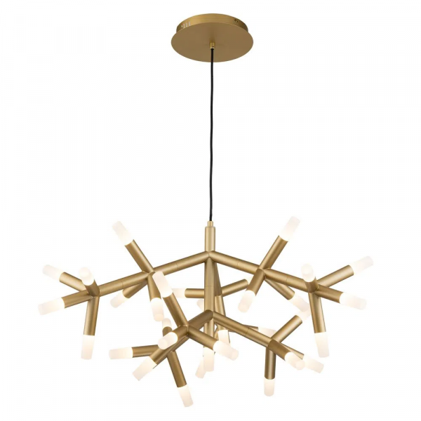 PENDENTE MANACA DOURADO E BRANCO (D)92CM 34X3W 3000K 6120LM - BD003M