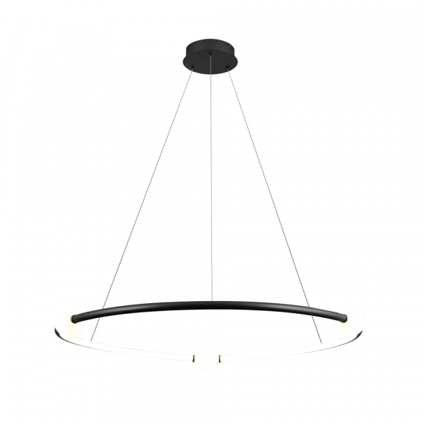 PENDENTE NÉBULA PRETO E BRANCO (D)87CM 1X35W 3000K 1750LM - DW005SB