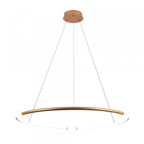 PENDENTE NÉBULA DOURADO E BRANCO (D)87CM 1X35W 3000K 1750LM - DW005SG