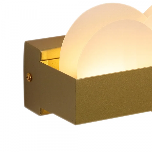 ARANDELA POEMA DOURADO E BRANCO (C)30CM (L)6CM (A)9CM 1X10W 3000K 500LM - EG005 - 4