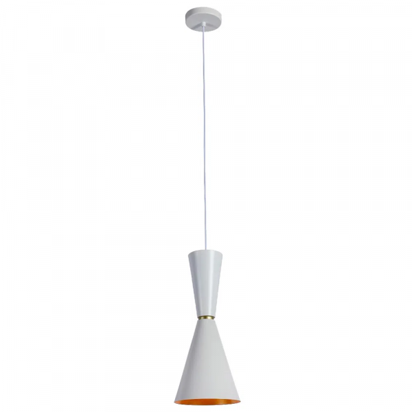 PENDENTE SET BRANCO E DOURADO (D)18CM (A)41,5CM 1X40W E27