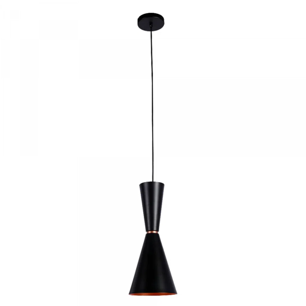 PENDENTE SET PRETO E COBRE (D)18CM (A)41,5CM 1X40W E27