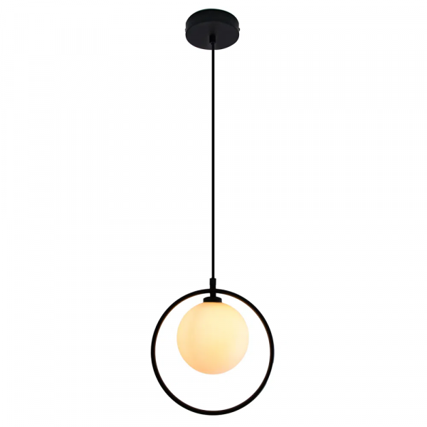 PENDENTE SFERA PRETO (D)26CM (A)3CM 5X5W G9