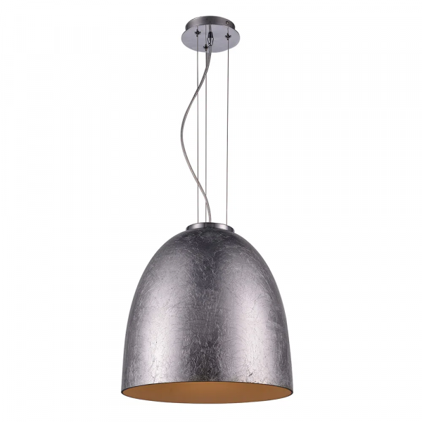 PENDENTE SONG D 40CM X 42CM 1XE27 127V / 220V PRATA - OD020A