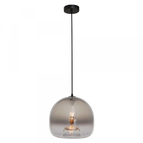 PENDENTE SPECULO PRETO E CROMADO (D)30CM (A)27.5CM 1XE27 40W - JO001C