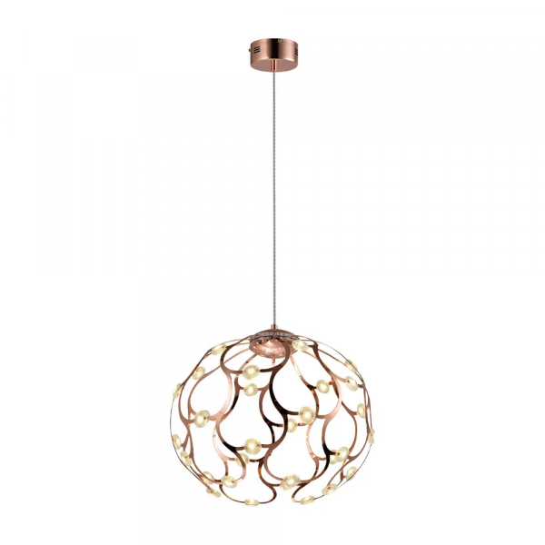 PENDENTE SPHER D 55CM X 45CM 40 X LED 0,8W 127V / 220V ROSE E TRANSP - BB002L - 4