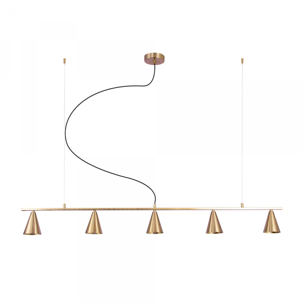 PENDENTE TITIA DOURADO (C)118CM (A)10CM 5XG9 35W - DW002