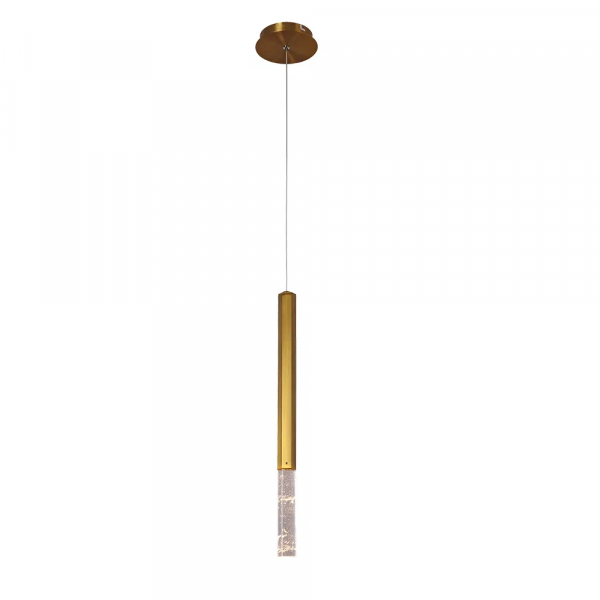 PENDENTE VITA BRONZE E TRANSPARENTE (D)3.2CM (A)51CM 1X4W 3000K 200LM - HM005S