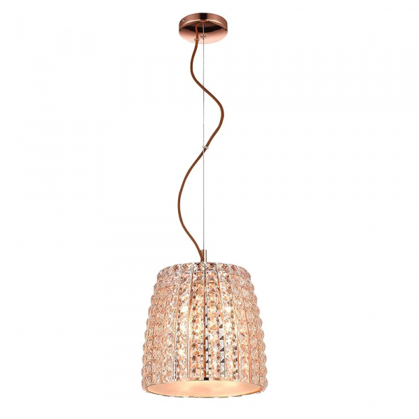 PENDENTE VIENNA D 25CM X 26CM 3XG9 127V / 220V COBRE E TRANSP - HO172PC