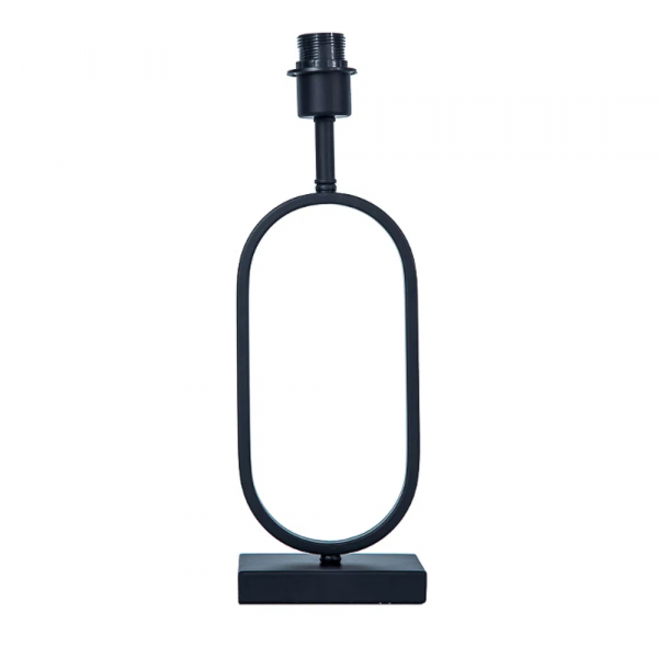 BASE PARA ABAJUR ARCO PRETO (C)10CM (L)15CM (A)45CM 1XE27 40W - GL018B
