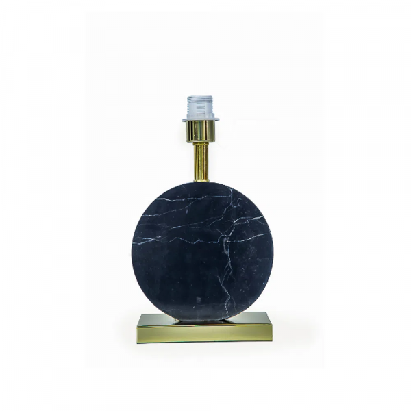 BASE PARA ABAJUR BIAGIO DOURADO E PRETO (D)22CM (L)12CM (A)37CM 1XE27 40W - GL016BG