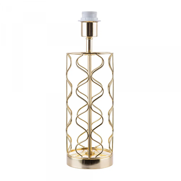 BASE PARA ABAJUR MOTIF DOURADO (D)12CM (A)39CM 1XE27 40W - GL003G