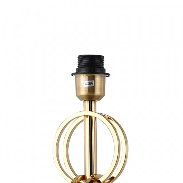 BASE PARA ABAJUR VENETO DOURADO E MARROM (D)18CM (A)57.5CM 1XE27 40W - MI005 - 6